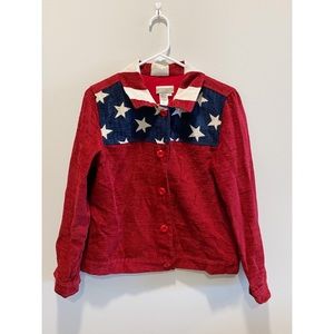Coldwater Creek American Flag Blazer